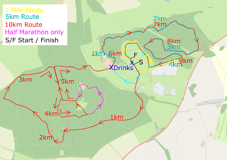 Westonbirt Route Map 2024